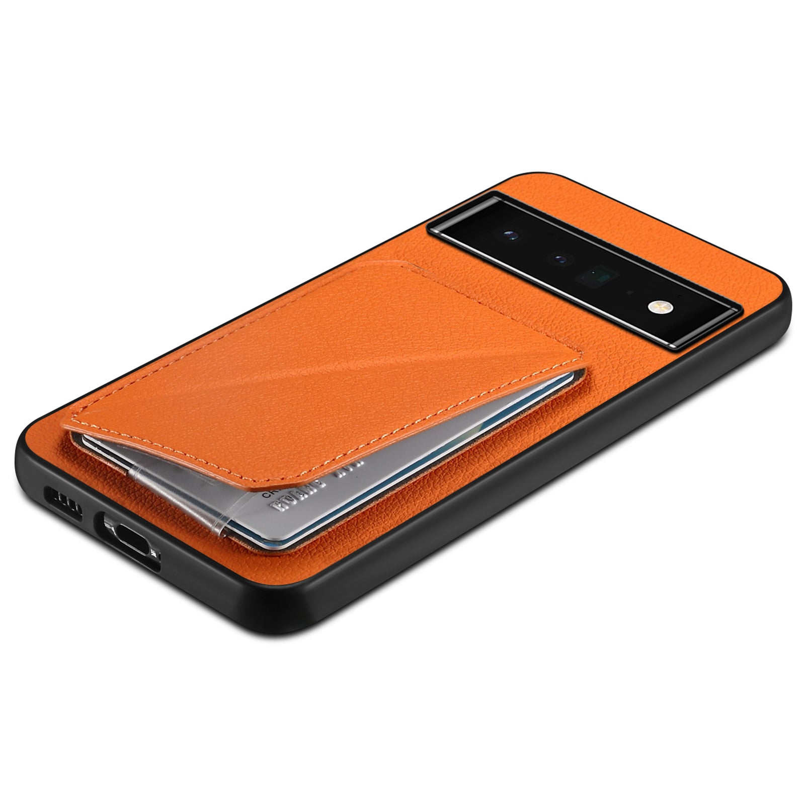 For Google Pixel 6 Pro 5G Case Card Holder Kickstand Feature PU Leather Back Cover For Google Pixel 6 Pro 5G Case Card Holder Kickstand Feature PU Leather Back Cover